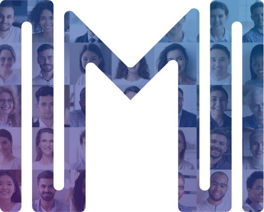 Monarch logo with faces superimposed